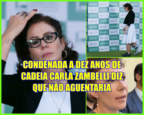 DEZ ANOS DE CADEIA - Não sobreviveria na cadeia', diz Carla Zambelli, que critica condenação pelo STF.