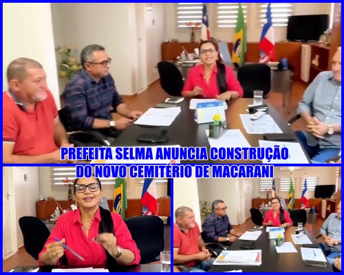 FINALMENTE VAI SAIR! Prefeita Selma Souto assinará ordem de serviço para novo cemitério de Macarani.