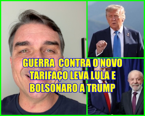 DE NOVO ELE - Em Washington, Flávio diz que Lula age por tarifaço de Trump sobre Brasil